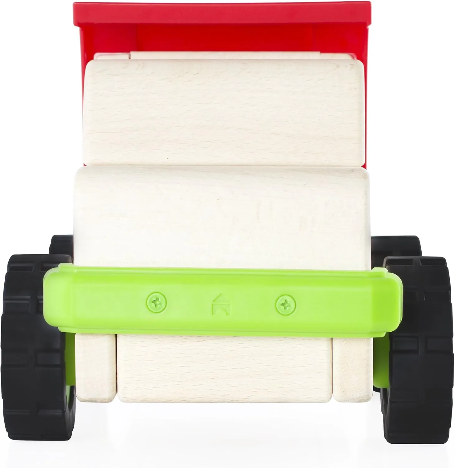 Guidecraft Block Science – Big Pretend Play Dump Truck: Natural Wooden Educational Toy, Kids Learning Toy, Block Play Car for Toddlers