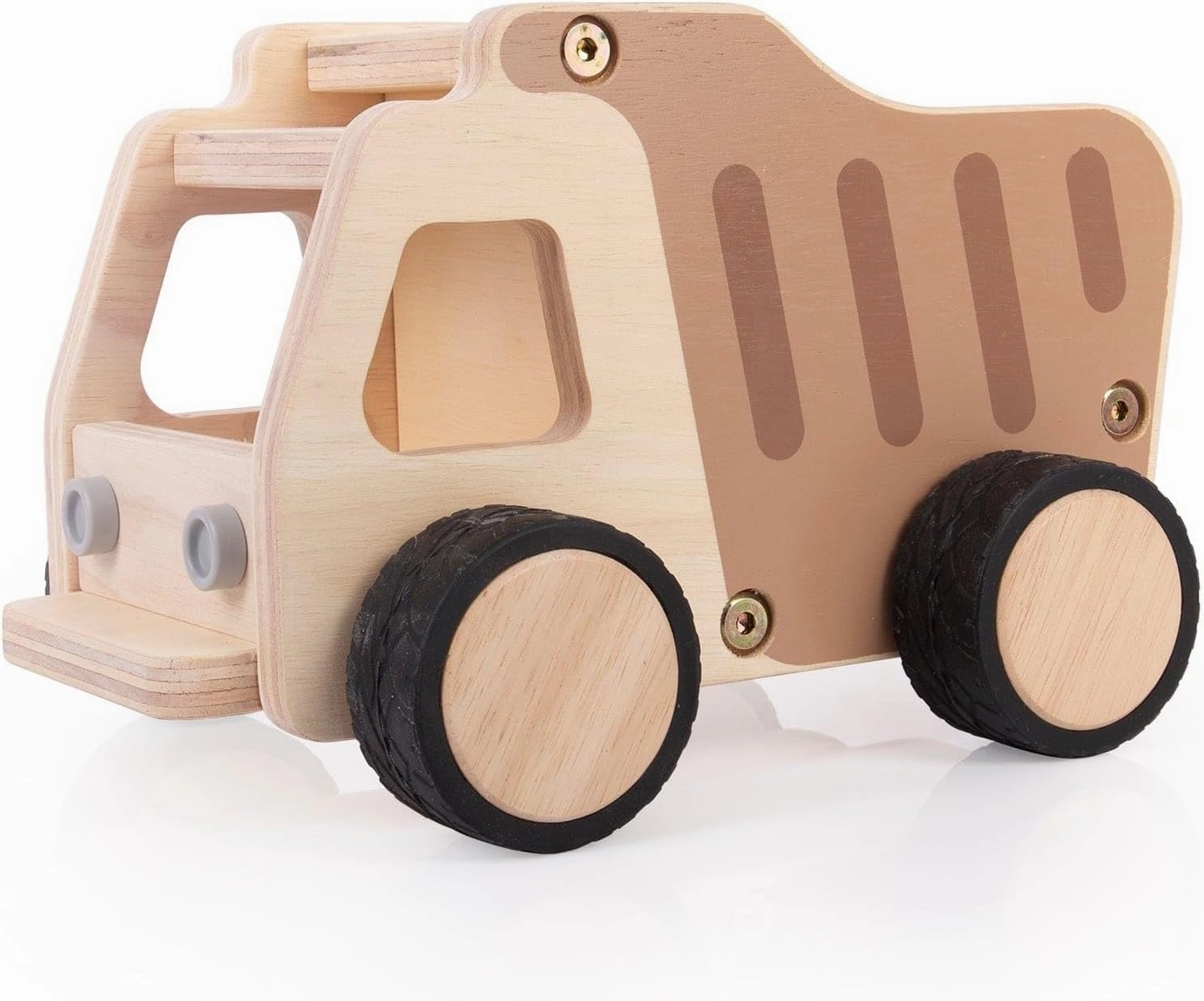 Guidecraft Wooden Dump Truck: Vehicle Play Set, Kids Learning and Educational Dramatic Play Toy
