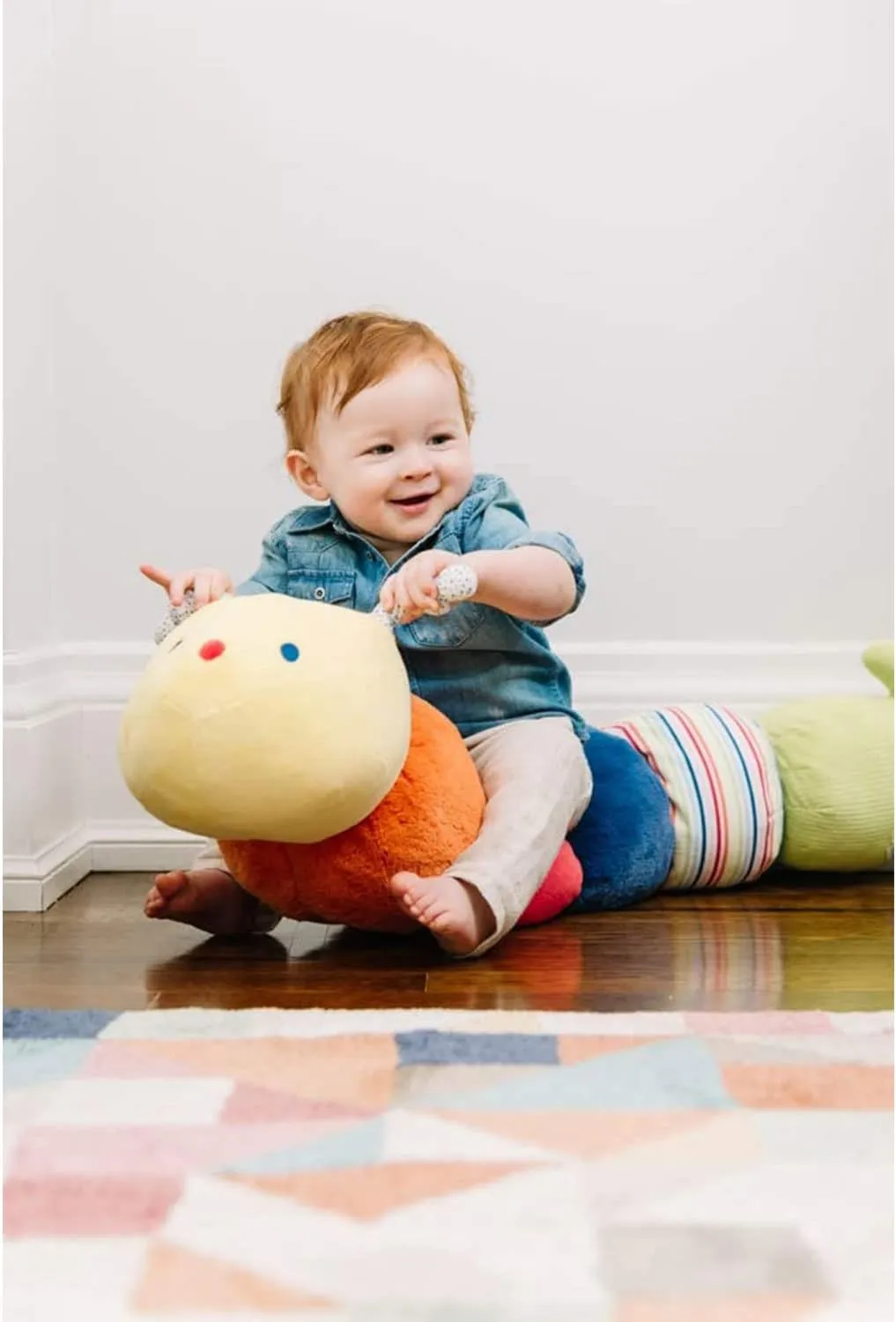 GUND Baby Tinkle Crinkle Collection Essential Caterpillar Stuffed Animal Sensory Plush, 14”