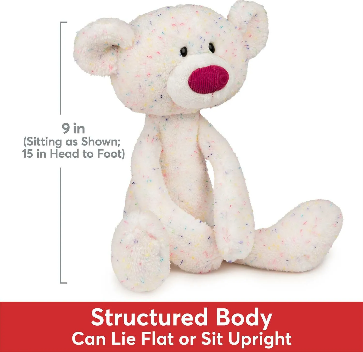 GUND Confetti Toothpick Bear, 15 in