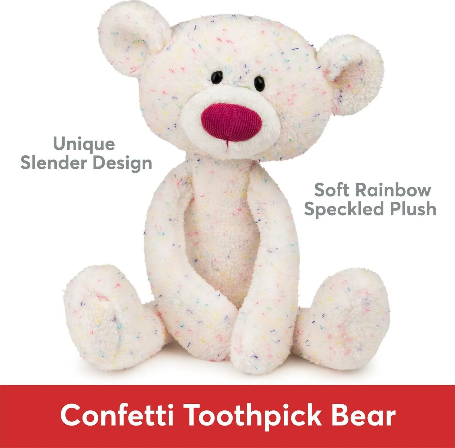 GUND Confetti Toothpick Bear, 15 in