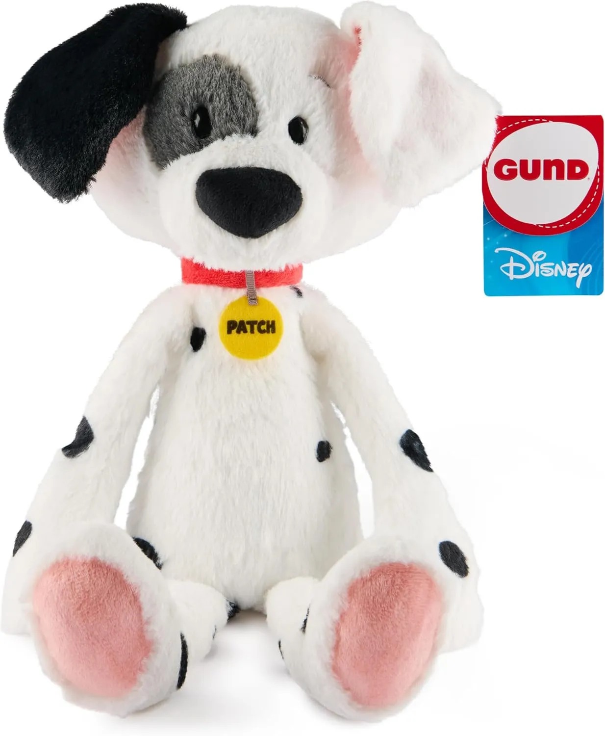 GUND Disney Official Patch Toothpick Plush, 101 Dalmatians, Puppy Stuffed Animal for Ages 1 and Up, White, 15”