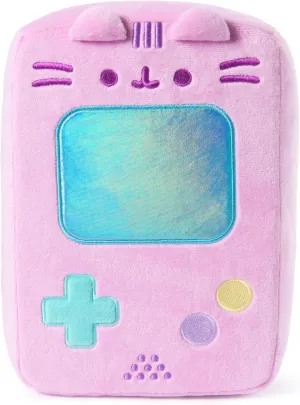 GUND Pusheen Gaming Handheld Console Plush, Squishy Toy, Collectible Plush Toy, Gaming Décor, Stuffed Animal for Ages 8 and Up, Purple, 9.5”