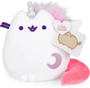 GUND Pusheen Super Pusheenicorn Extra Squishy Squisheen Cat Stuffed Animal Plush, White, 6”