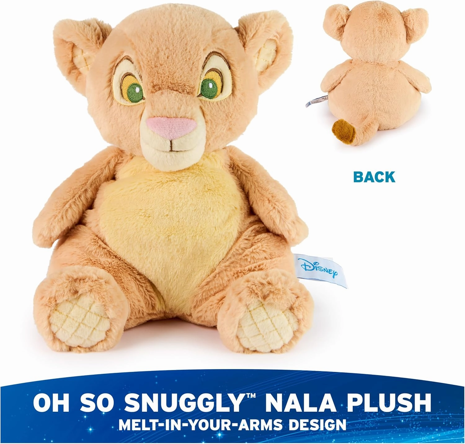 GUND Disney Official Nala Oh So Snuggly Plush, The Lion King, Lion Stuffed Animal for Babies and Infants, Yellow, 12.5”