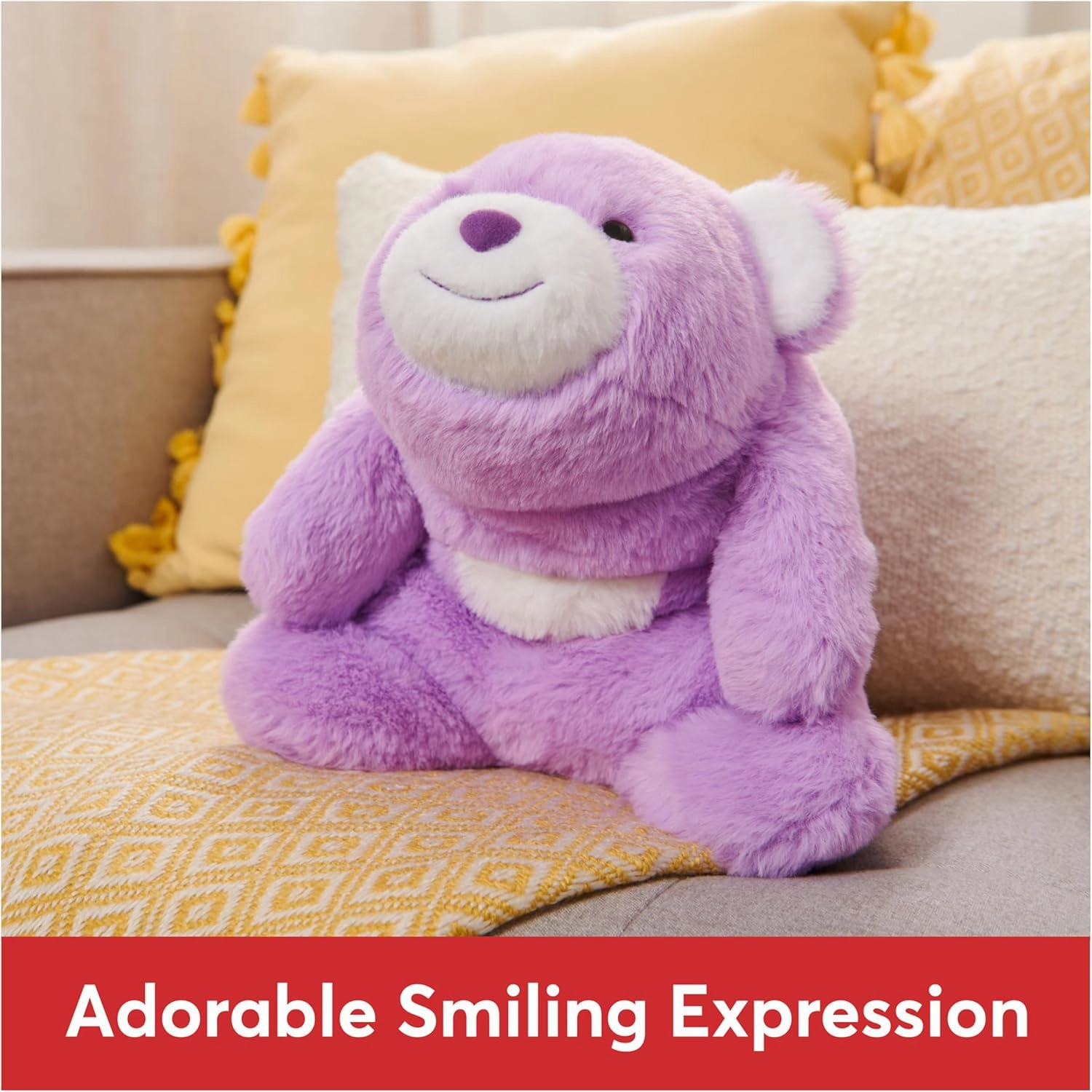 GUND Original Snuffles Teddy Bear, Stuffed Animal Plush Toy for Ages 1 and Up, Purple, 10”
