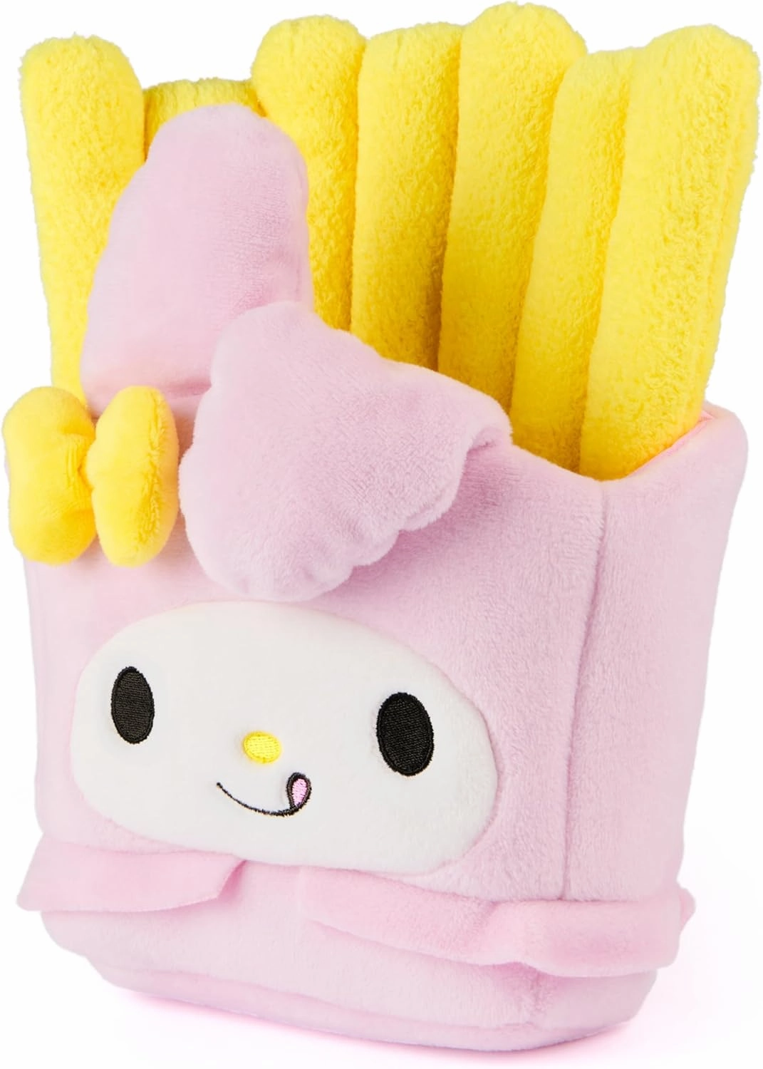 GUND Sanrio Official Hello Kitty and Friends My Melody French Fries Plush, Collectible Plush Toy, Stuffed Animal for Ages 1 and Up, Pink/Yellow, 8”