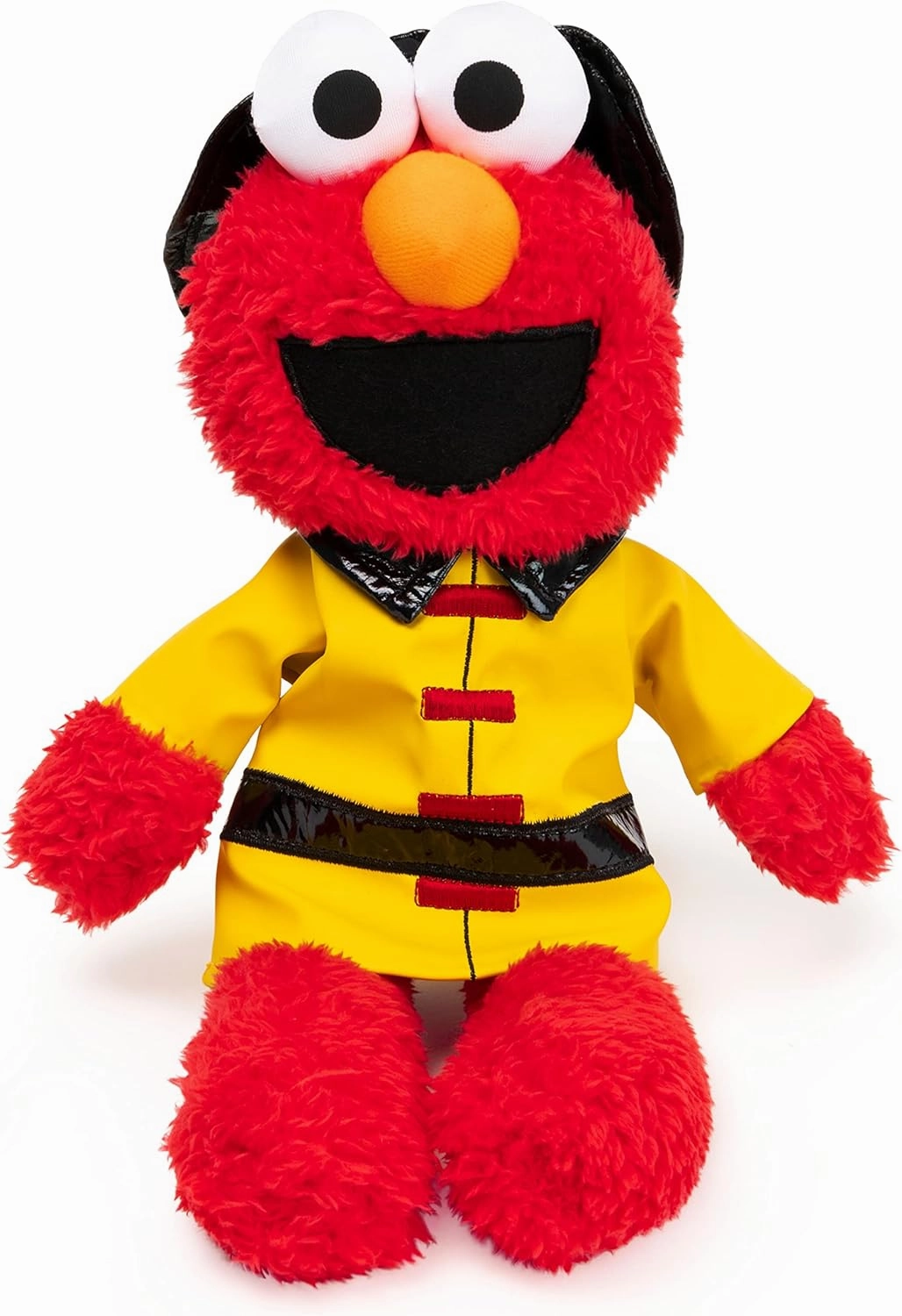 GUND Sesame Street Official Firefighter Elmo Muppet Plush, Premium Plush Toy for Ages 1 & Up, Red/Yellow, 13”