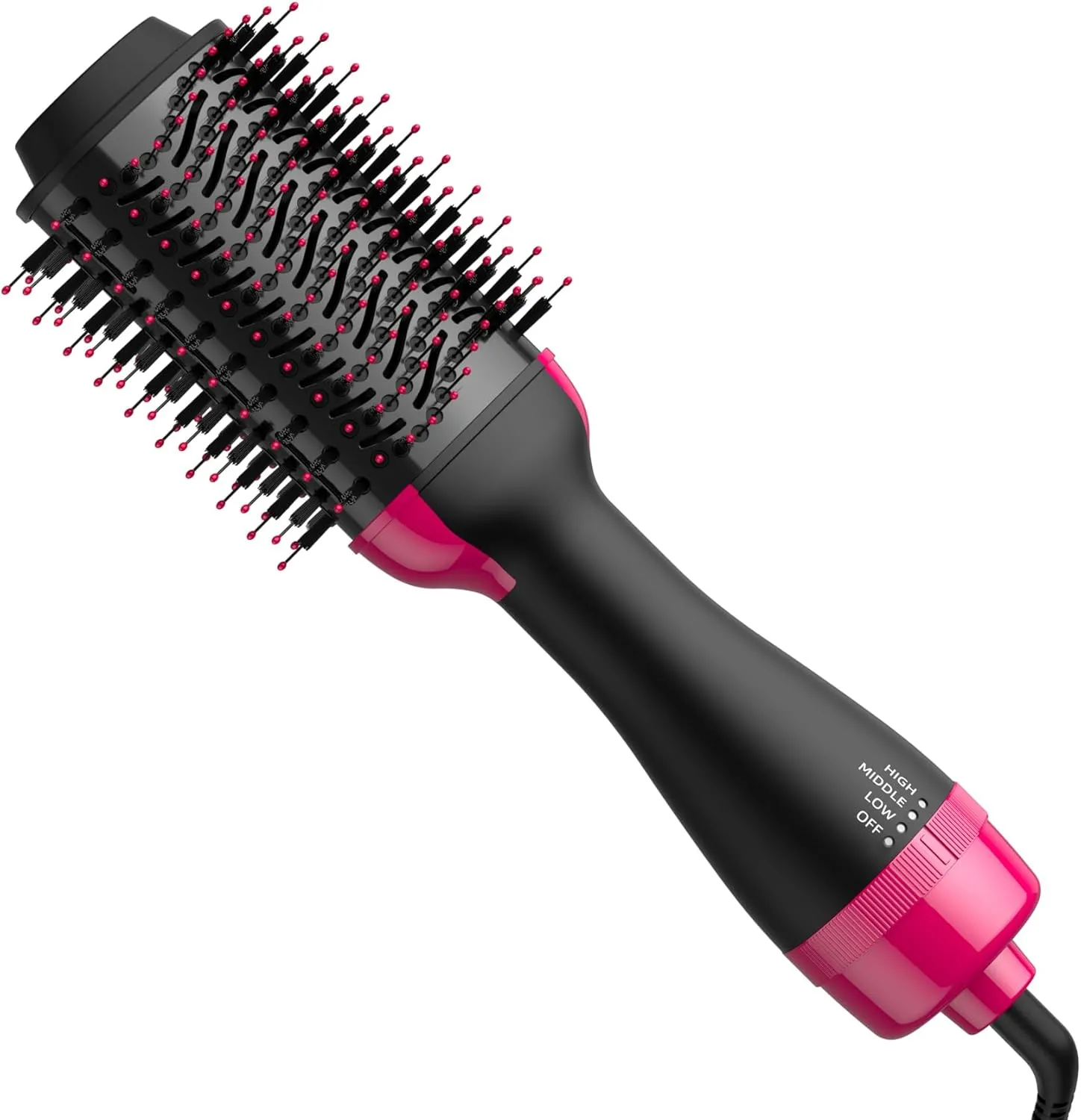 Hair Dryer Blow Dryer Brush in One 4 in 1 Styling Tools Hair Dryer and Styler Volumizer, Hot Air Brush for Drying, Straightening, Curling Pink 05