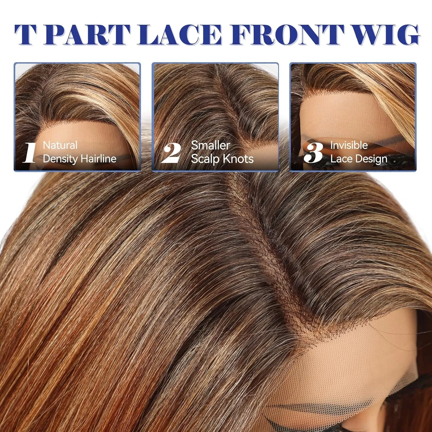 HAIRCUBE Chestnut Brown Synthetic Lace Front Wig, 10 Inch Layered Glueless Bob Wig, Natural Density Hairline Wigs for Women Daily Use