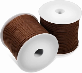 HANABASS 2rolls Outdoor Camping para Cord Colored Survival Rope for Hiking Tarp Setup and Crafting Activities