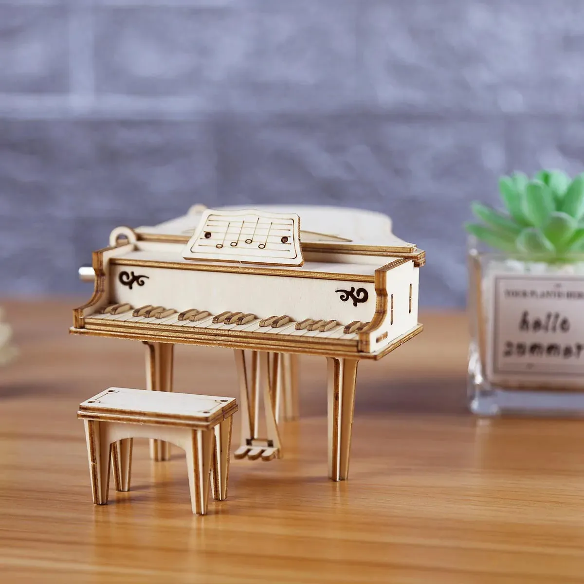 Hand Cranked Piano Box