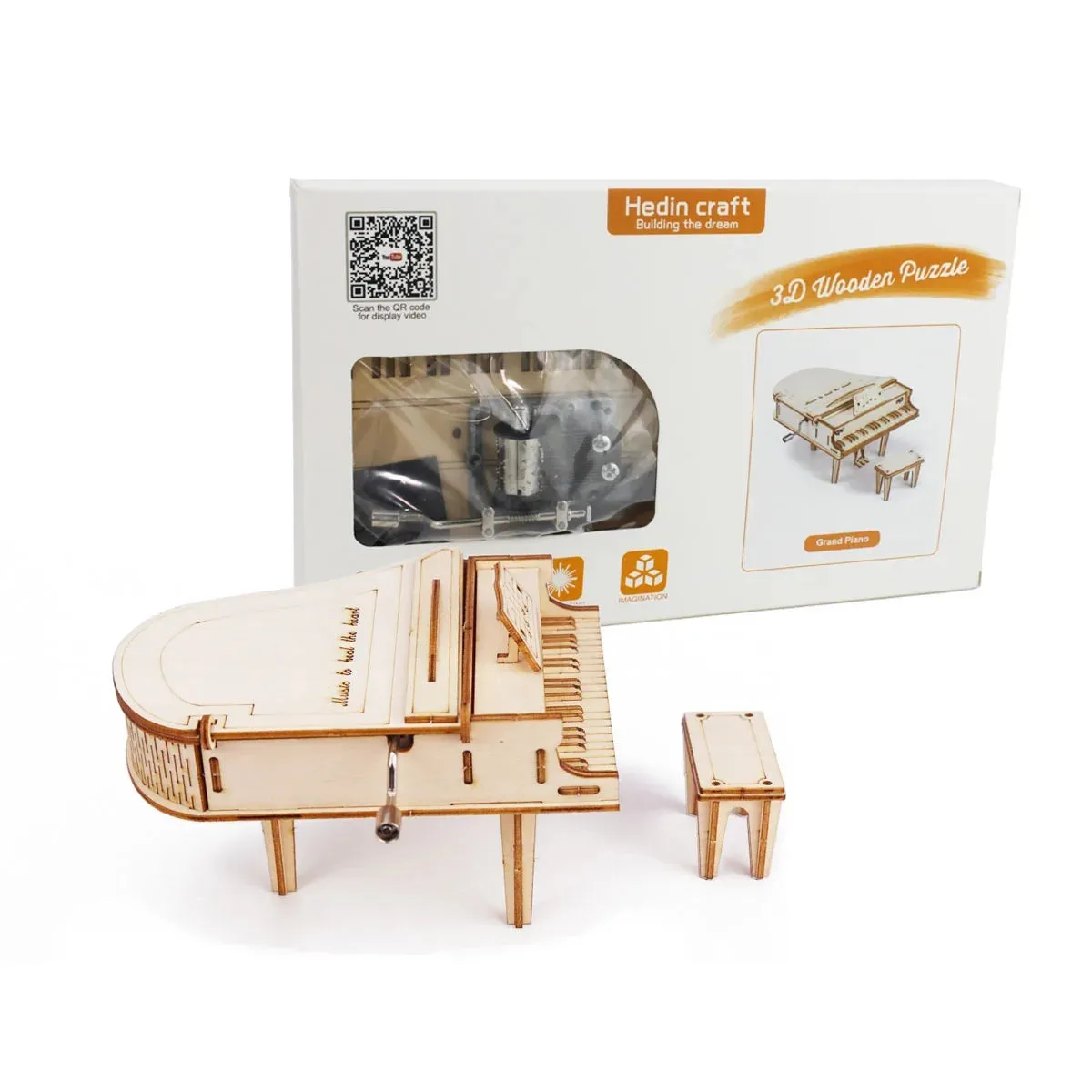 Hand Cranked Piano Box
