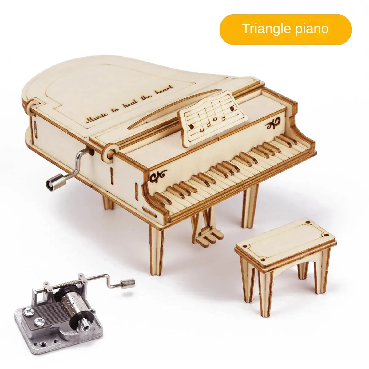 Hand Cranked Piano Box
