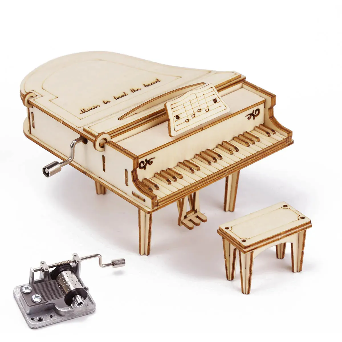 Hand Cranked Piano Box