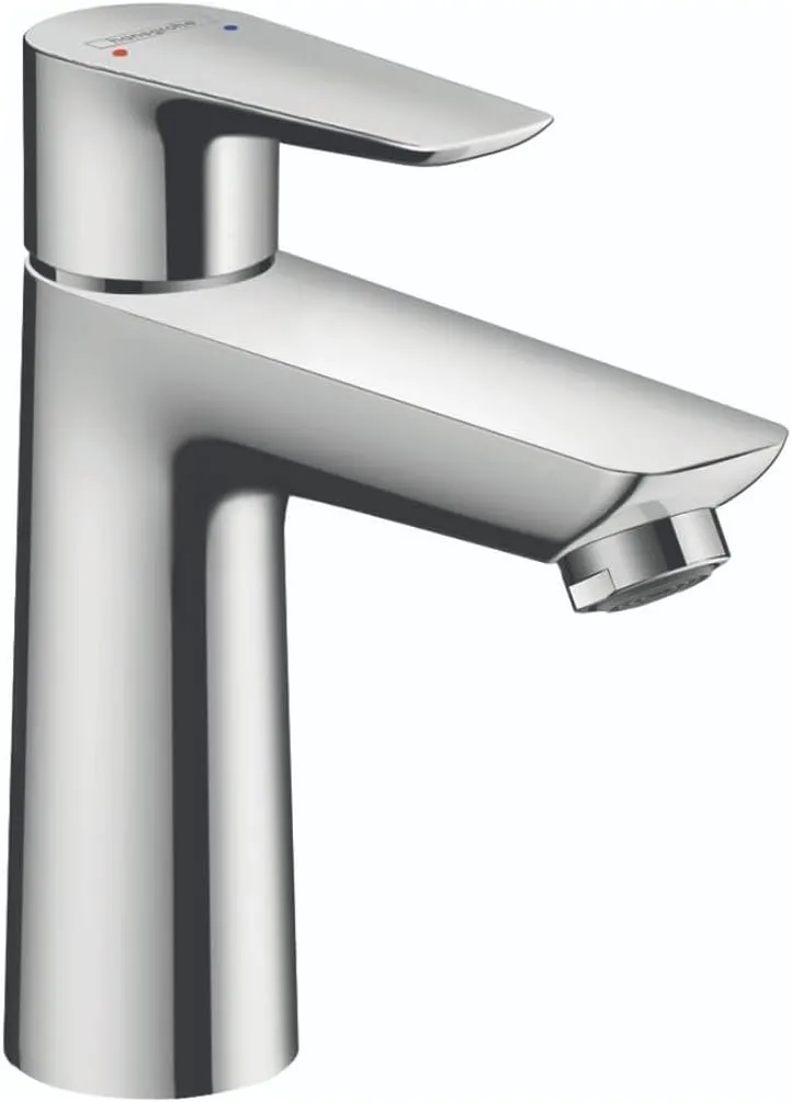 hansgrohe Talis E Modern Easy Install Easy Clean 1-Handle 1 6-inch Tall Bathroom Sink Faucet in Chrome, 71710001