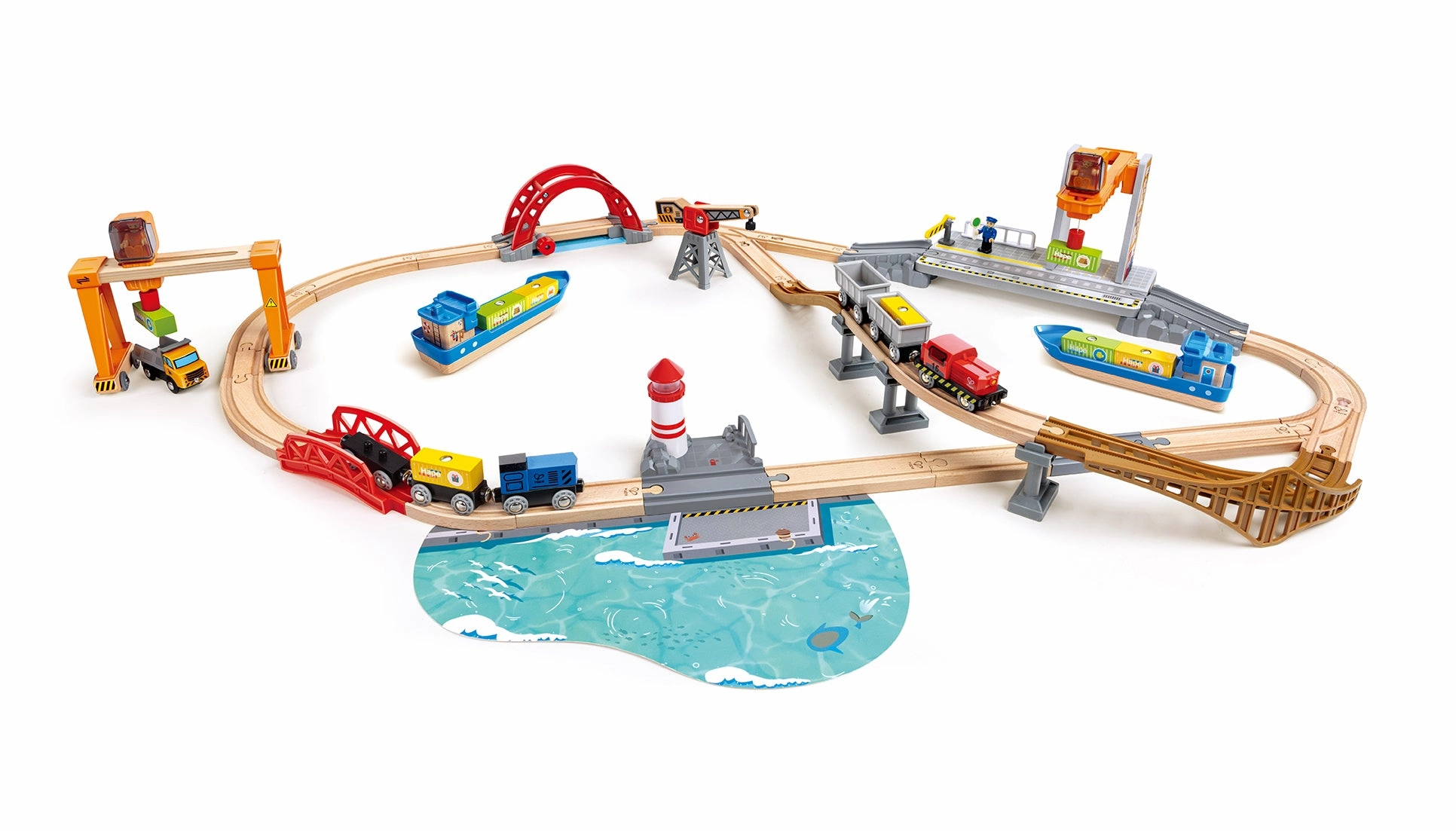 Hape Sea and Rail Cargo Transportation Set