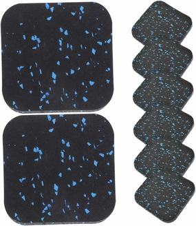 Happyyami Treadmill Mat Set 8 Pieces Rubber Exercise Mats for Hardwood Carpet and Gym Noise-dampening and Anti-Shock Workout Pads