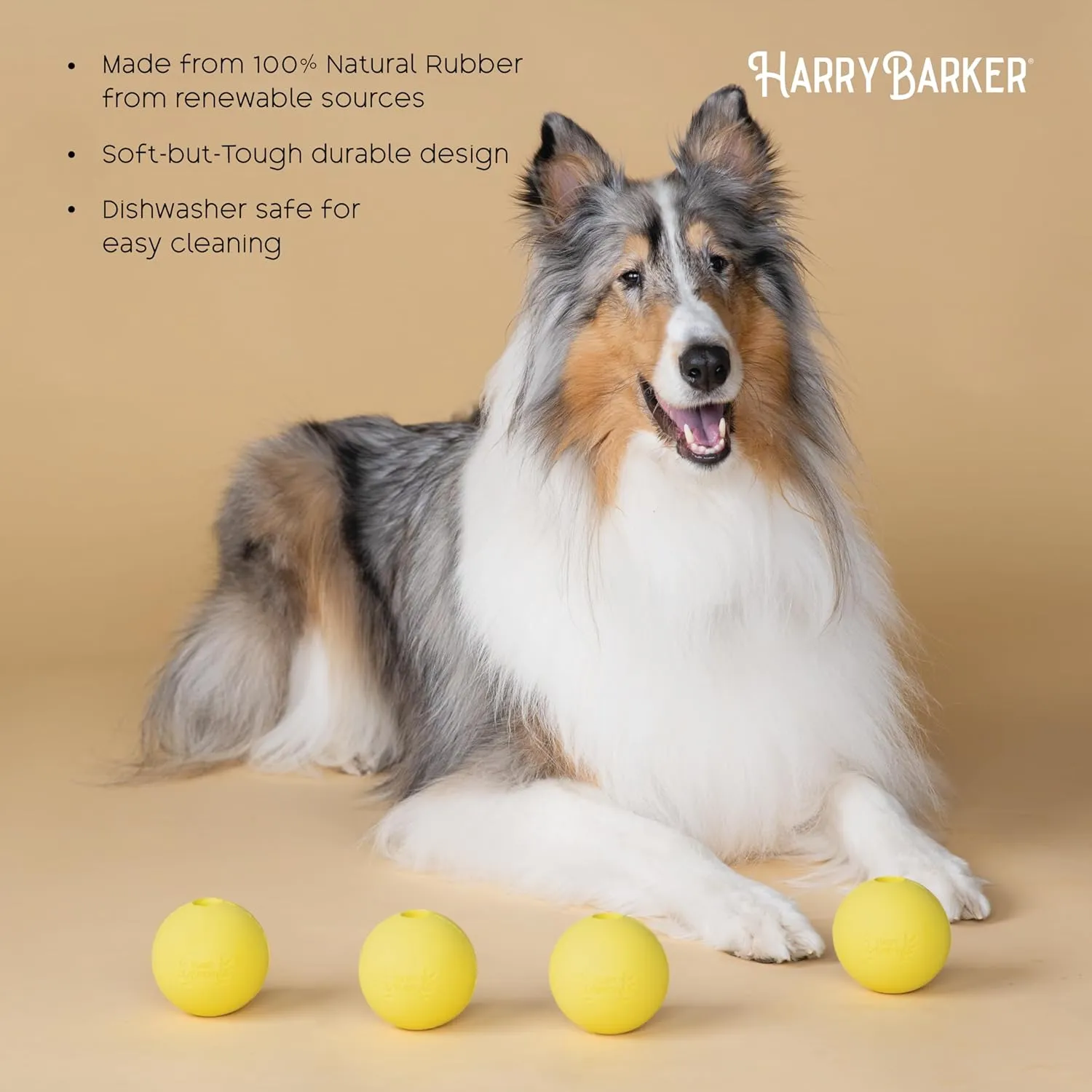 Harry Barker Rubber Balls and Rubber Chew Stick for Dogs