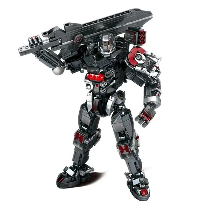 Heavy Duty Mecha Robot MU2 White Shark Bricks Toy 802pcs