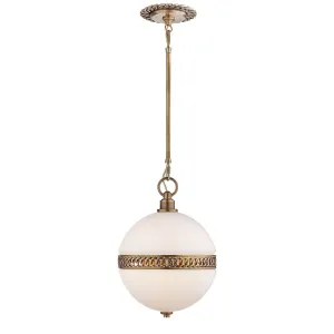 HENDRICKS SMALL GLOBE- NATURAL BRASS