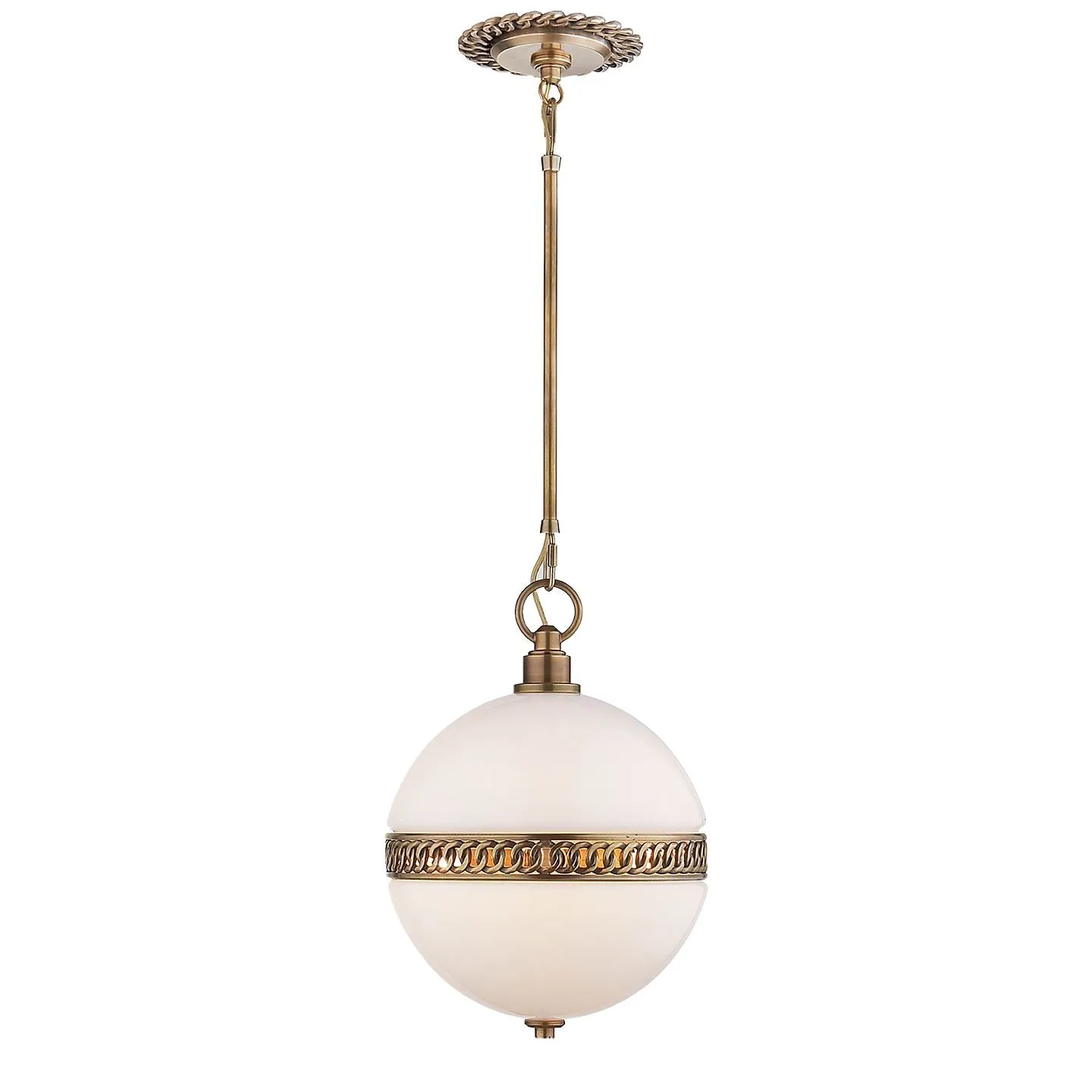 HENDRICKS SMALL GLOBE- NATURAL BRASS