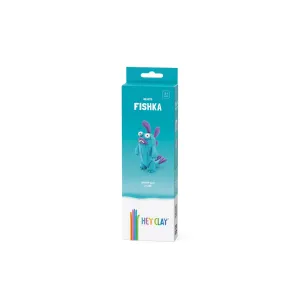 Hey Clay -  Diy Fishka Plastic Creative Modelling Air-Dry Clay For Kids 3 Cans-Multicolor