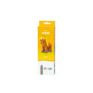 Hey Clay -  Diy Horse Plastic Creative Modelling Air-Dry Clay For Kids, 3 Cans-Multicolor