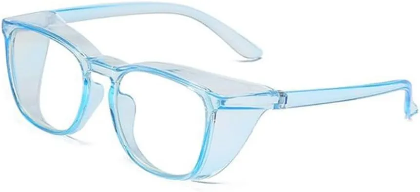 HMRGLMIE-Transparent Sand-proof Anti-shock Biking Safe Goggles Light Glasses For Men Women Blue Blocking Protect Eyewear