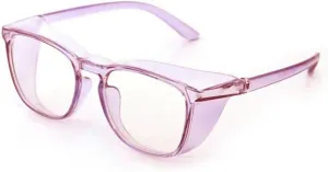 HMRGLMIE-Transparent Sand-proof Anti-shock Biking Safe Goggles Light Glasses For Men Women Blue Blocking Protect Eyewear