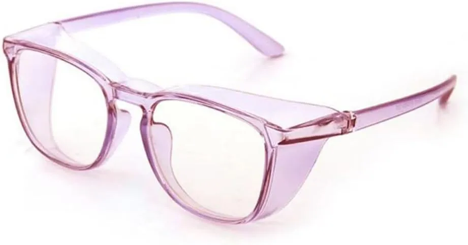 HMRGLMIE-Transparent Sand-proof Anti-shock Biking Safe Goggles Light Glasses For Men Women Blue Blocking Protect Eyewear