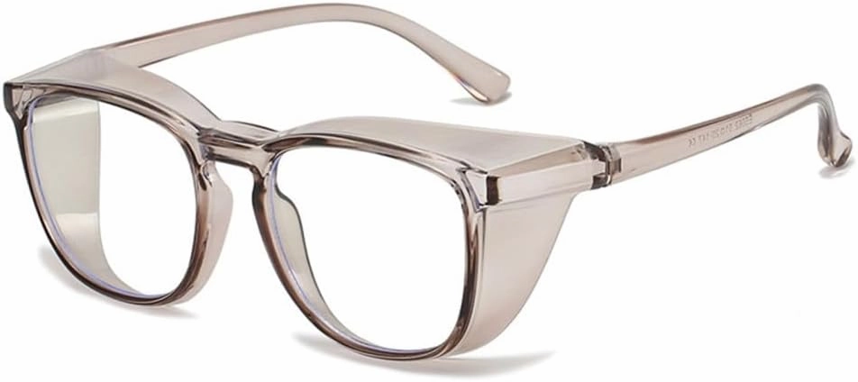HMRGLMIE-Transparent Sand-proof Anti-shock Biking Safe Goggles Light Glasses For Men Women Blue Blocking Protect Eyewear