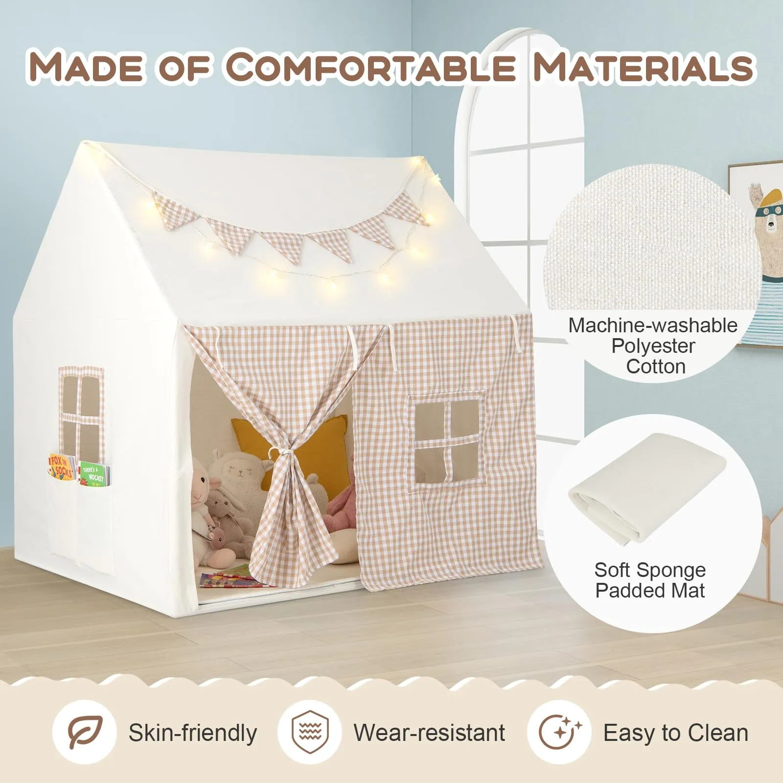 HONEY JOY Kids Play Tent, Large Playhouse