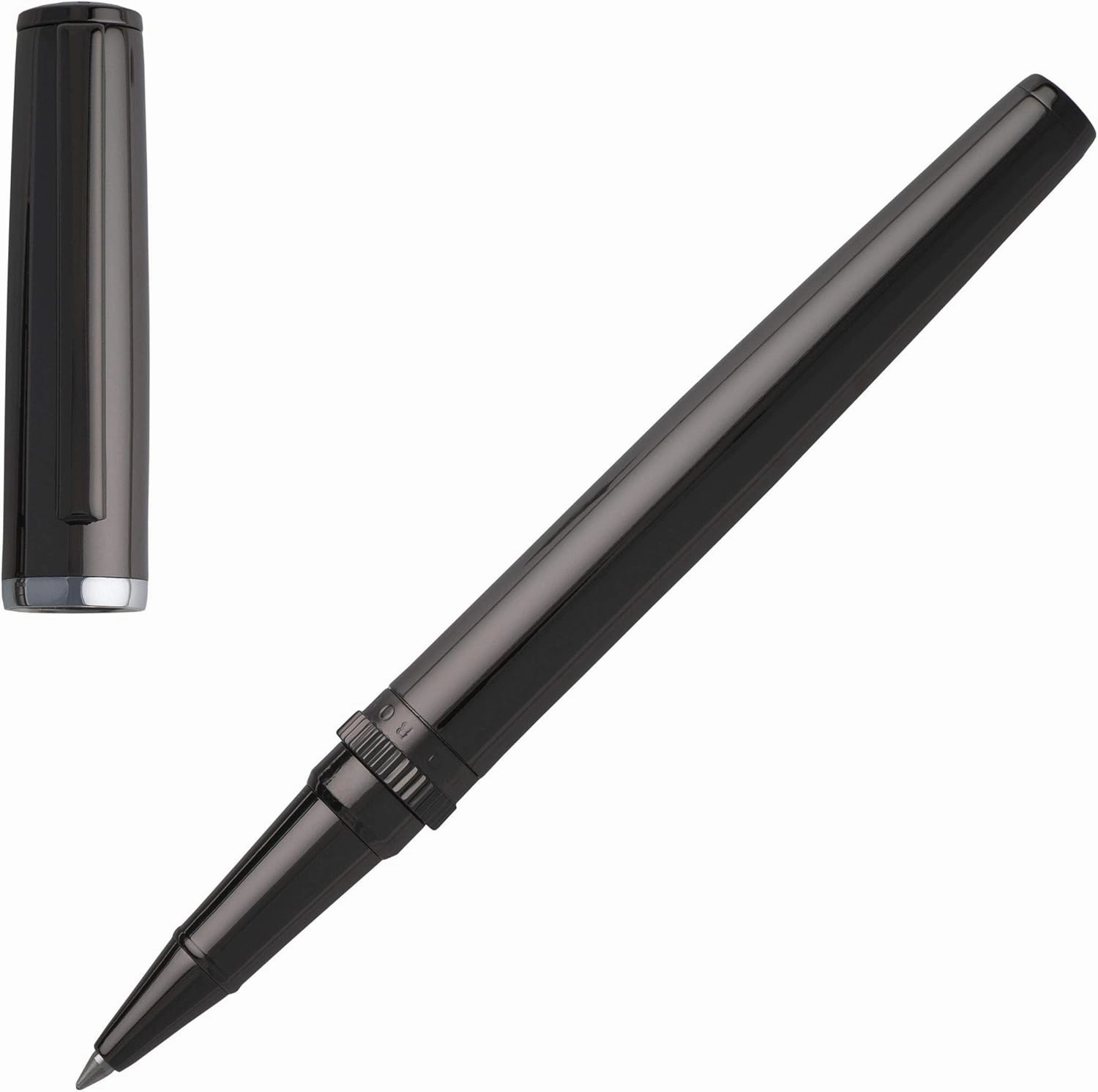 Hugo Boss Rollerball pen Gear Metal Dark Chrome