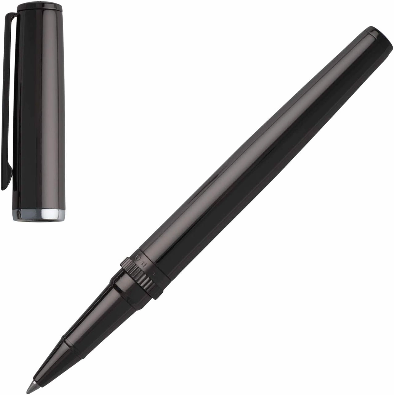 Hugo Boss Rollerball pen Gear Metal Dark Chrome