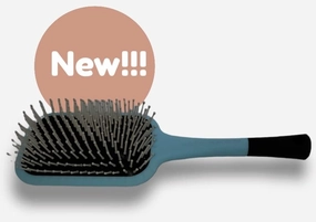 iBeauty™ Paddle Brush (Nylon Pins for Increase Blood Flow to Scalp) - Matte Blue