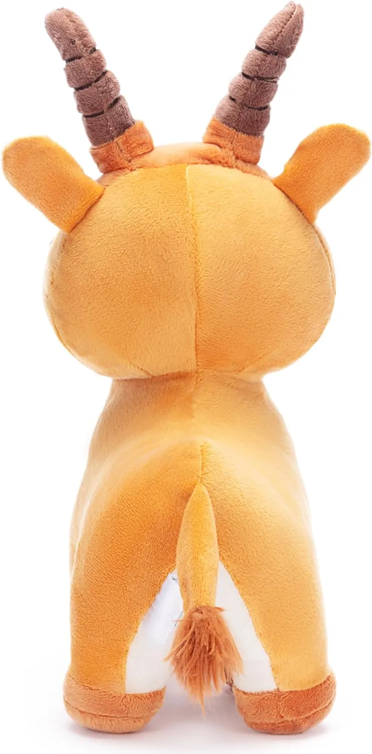 IKASA Antelope Stuffed Animals Plush Toys,11.5" Cute Plushie Soft Fluffy Cuddly Toy, Gifts for Family Kids Girls Boys