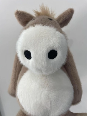 IKASA Donkey Stuffed Animals Plush Toys,11.5" Cute Fluffly Cuddly Plushie Soft Plushy Fluffy Toy, Gifts for Family Kids Girls Boys Children