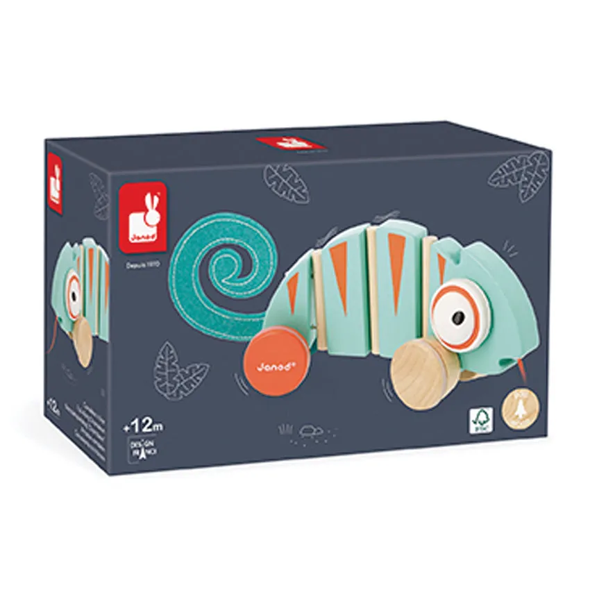 Janod Tropik Chameleon Pull-along Toy