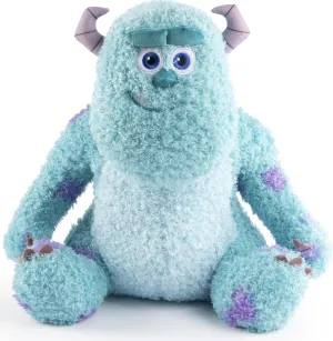 Jay Franco Disney Plush Pillow Buddy - Soft Plushie Stuffed Pillow, 12 Inches, Blue - Sully