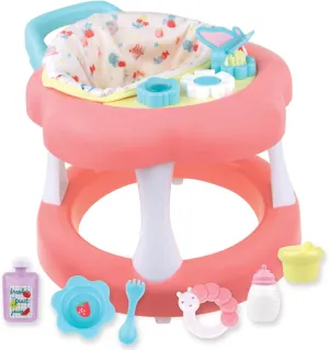 JC Toys - For Keeps Playtime! | Baby Doll Walker Gift Set | Fits Dolls up to 17" | Cloth Seat for easy use and Play Accessories | Ages 2 