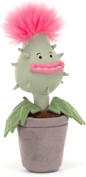 Jellycat Carniflore Priscilla Stuffed Toy, 11.5 inches - Plant Plush - Fun Décor & Gift
