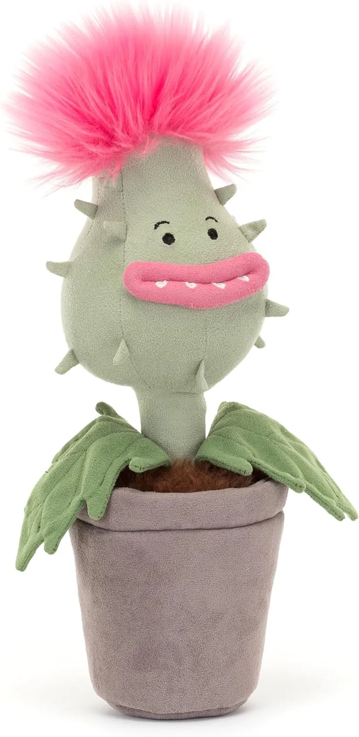 Jellycat Carniflore Priscilla Stuffed Toy, 11.5 inches - Plant Plush - Fun Décor & Gift