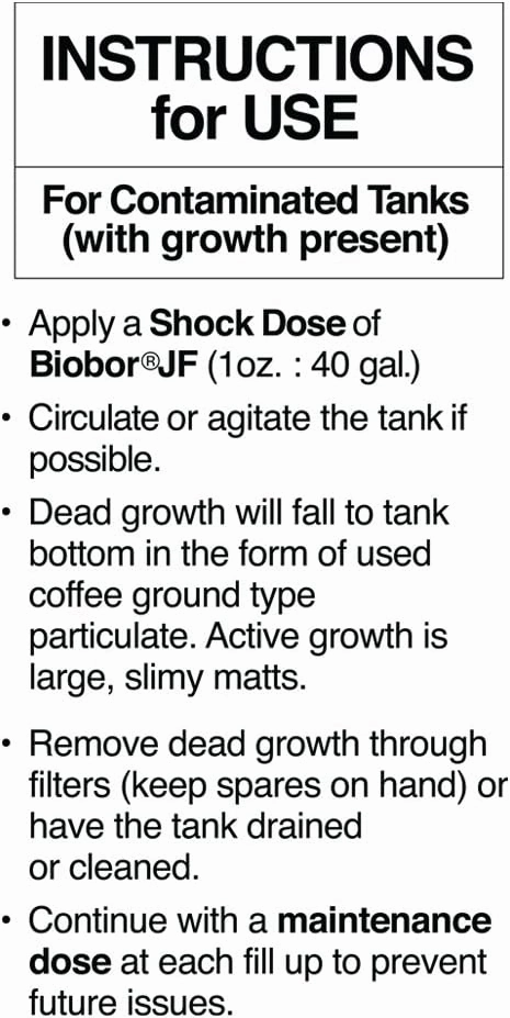 JF Diesel Fuel Additive: Highly Effective Fuel Biocide Supplement, Prevents Corrosion of Fuel Tanks, Increases Lubricity, Dual Phase Chemistry | 1 Gallon, 4-Pack, (BBJUG04US)