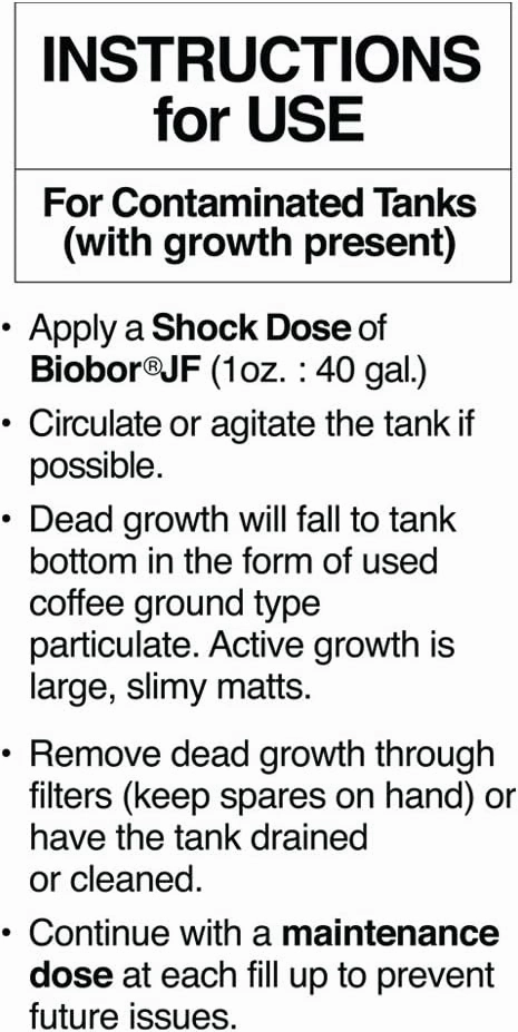 JF Diesel Fuel Additive: Highly Effective Fuel Biocide Supplement, Prevents Corrosion of Fuel Tanks, Increases Lubricity, Dual Phase Chemistry | 1 Gallon, (BBJUG01US)