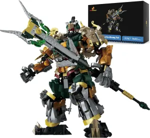 JMBricklayer Mecha Robot Building Blocks 70167, Warrior Mech Model Kits for Adults, STEM Cool Display Model with Movable Joints, Action Figures Ideal Gifts for Boys, Men, Kids Aged 8,9,10,11 (1640PCS)