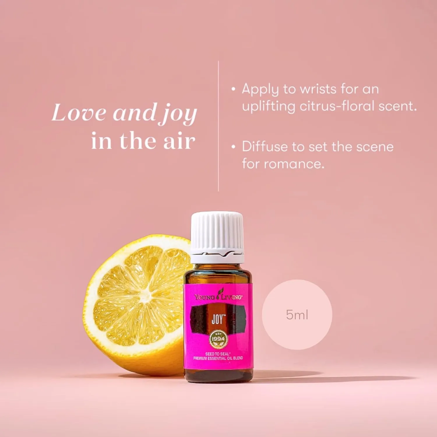 Joy Essential Oils Blend by Young Living, 5 Milliliters