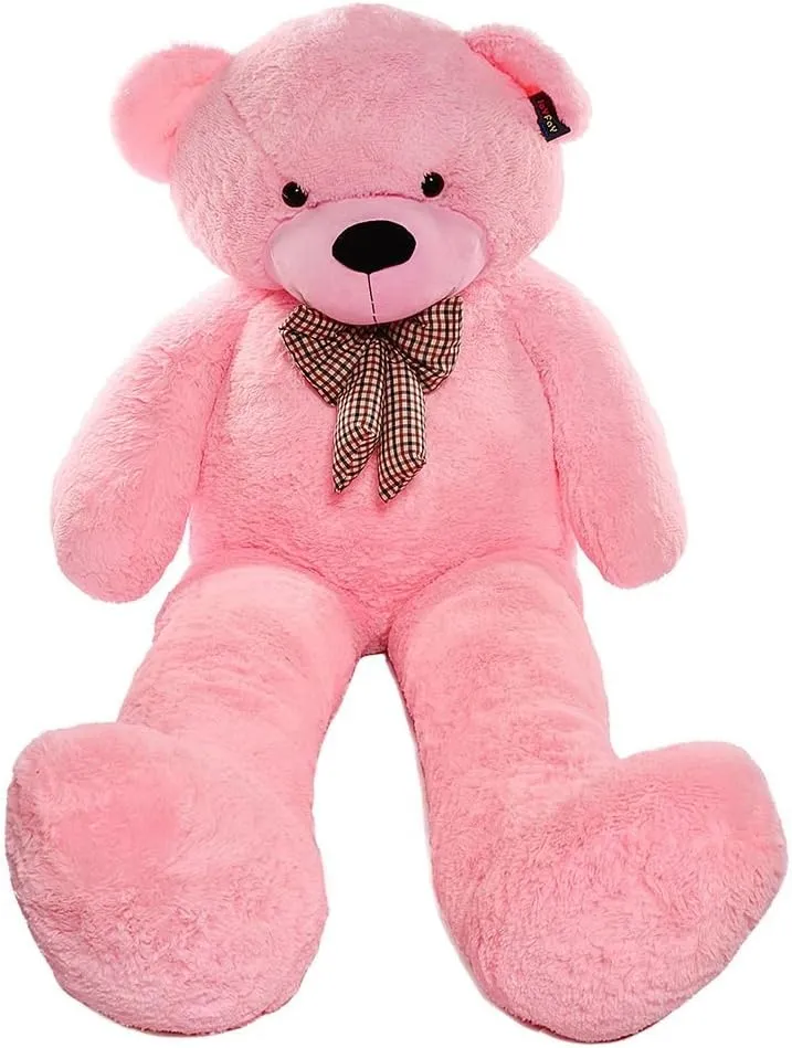Joyfay Giant Pink Teddy Bear-Huge 7 Foot (91 Inches) Pink Stuffed Animal, Cuddly Gift and a Furry Friend for Your Son or Daughter
