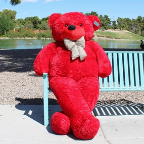 Joyfay 91" Giant Teddy Bear Red Huge Teddy Bear 7.5 FT Best Gift for Birthday Christmas Valentine Anniversary