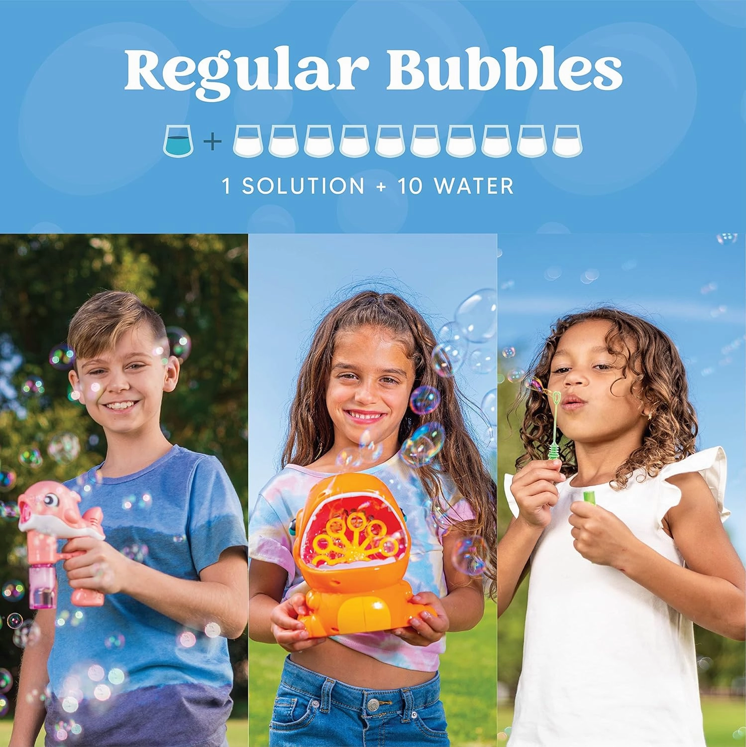 JOYIN 32 oz Bubble Solution Refills (Close to 1L/ up to 2.5 Gallon), Concentrated Solution for Bubble Machine, Wands, Blower, Easter
